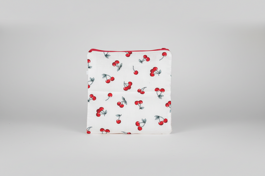 Pochette Multifonctions "Cerises gourmandes" Réversible Coton