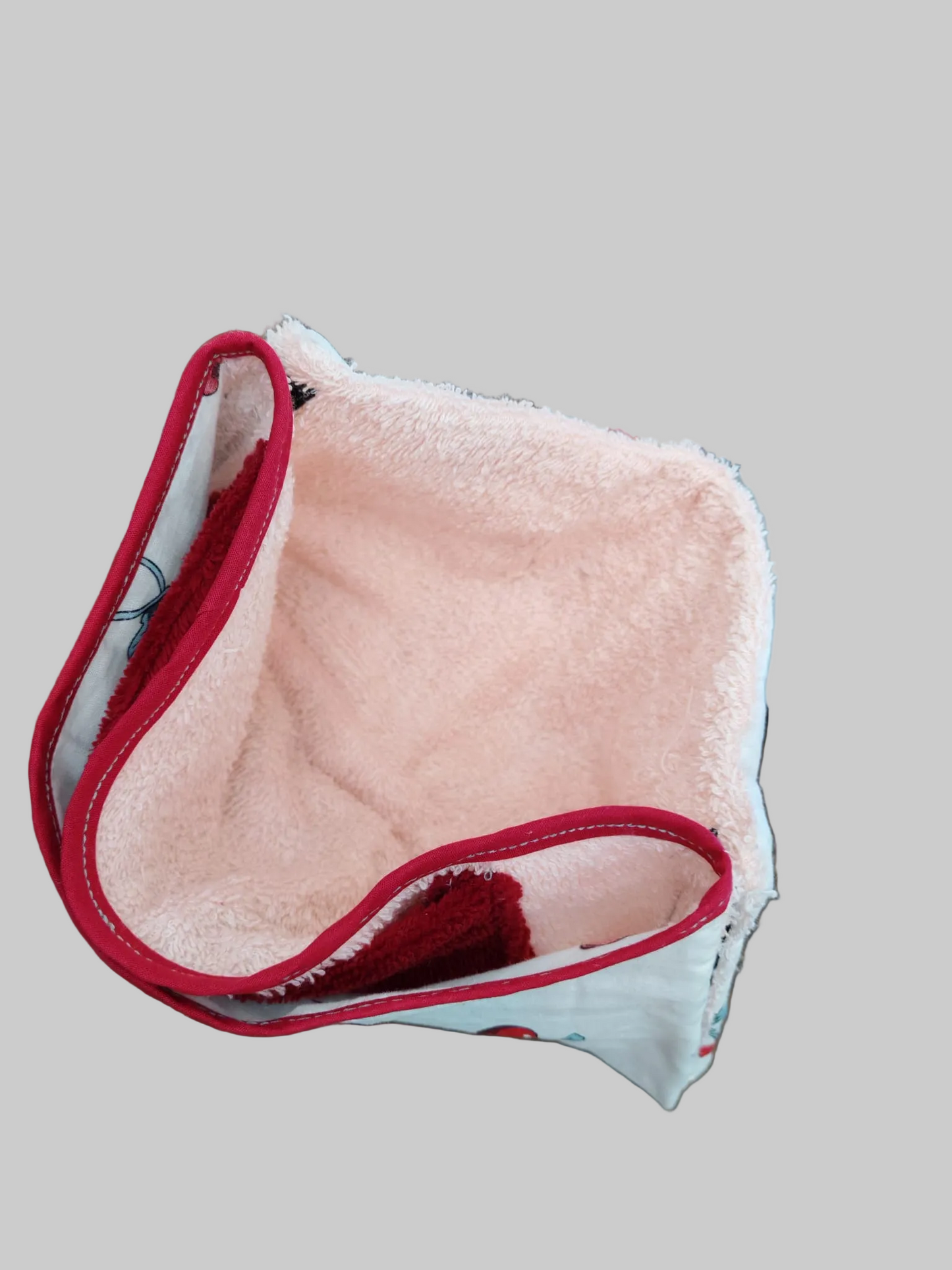 Pochette Multifonctions "Cerises gourmandes" Réversible Coton